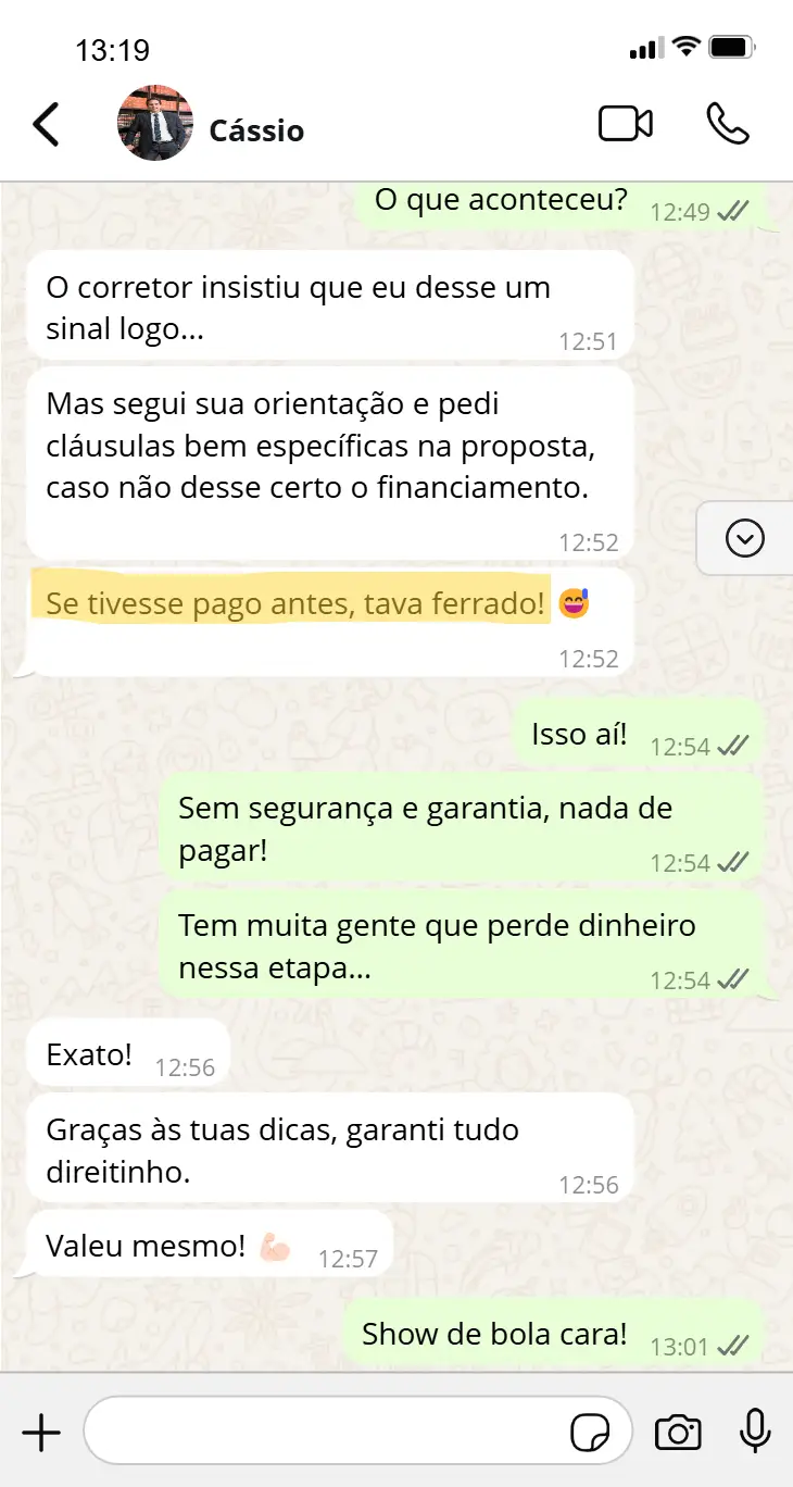 Cássio pediu cláusulas na proposta e se protegeu caso financiamento não saísse